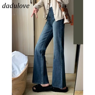 DaDulove💕 New American Ins High Street Retro Washed Jeans Niche High Waist Micro-flared Pants plus Size Trousers