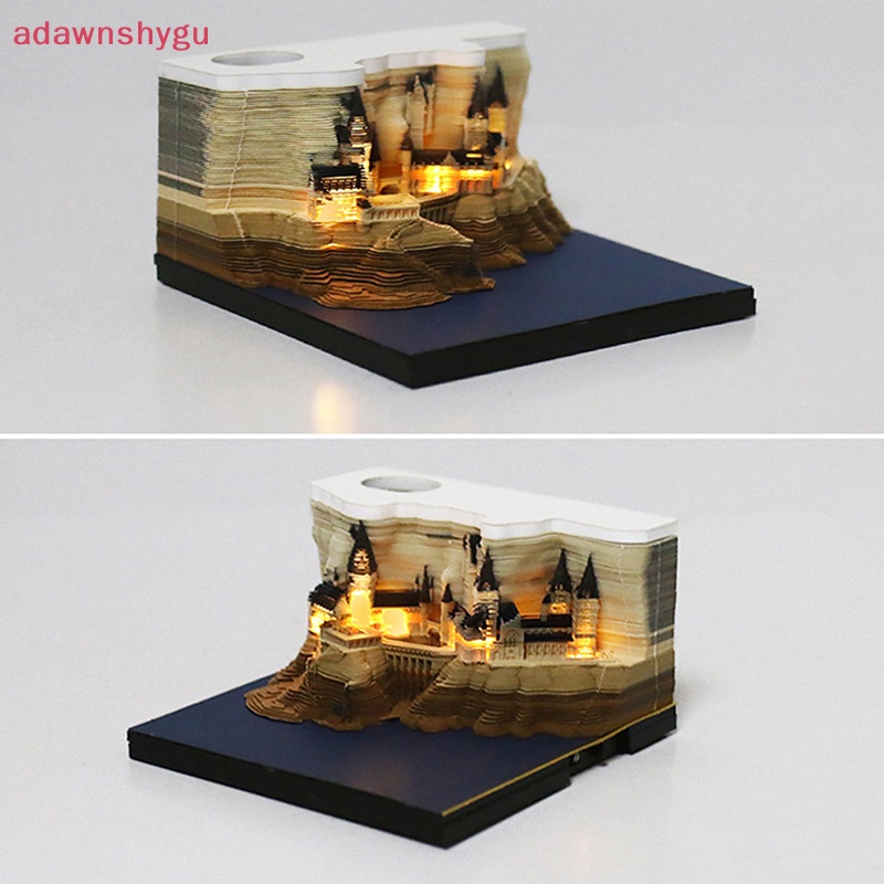 adagu-ปฏิทินตั้งโต๊ะ-พร้อมไฟ-led-ปฏิทิน-2024-กระดาษโน้ต-3d-diy