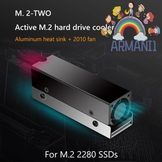 [armani1.th] ฮีทซิงค์ระบายความร้อน M.2 SSD พร้อมพัดลมอลูมิเนียม สําหรับคอมพิวเตอร์