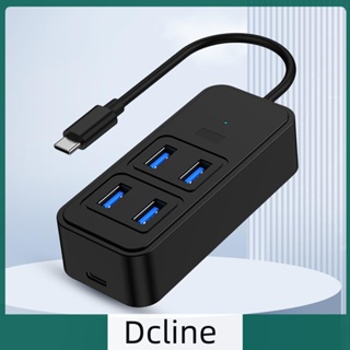 [Dcline.th] อะแดปเตอร์ฮับ USB 3.0 4 พอร์ต ความเร็วสูง สําหรับคอมพิวเตอร์ PC