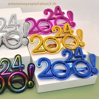 Cny แว่นตาคอสเพลย์ ตัวเลข 2024 สําหรับตกแต่งปาร์ตี้ปีใหม่ 2024