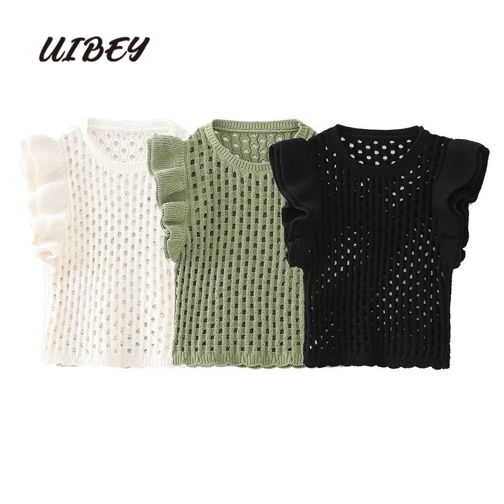 uibey-เสื้อกั๊กถัก-คอกลม-กลวง-แฟชั่น-3516