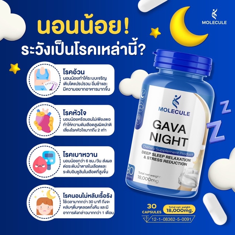 โปร-1-เเถม-1-ดูเเลสุขภาพการนอนและความผ่อนคลายด้วย-molecule-gava-night-ร้าน-beauty-club14-ของเเท้ส่งฟรี