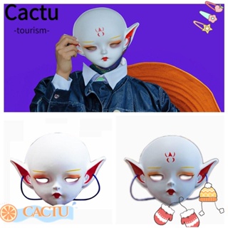 Cactu Elfin , หน้ากากคอสเพลย์ เพ้นท์มือ ลายอนิเมะ Elven Festival DIY