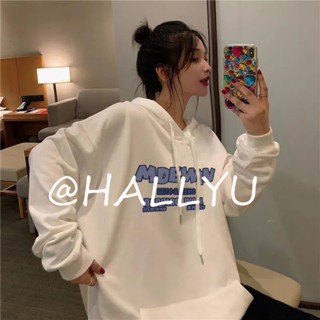 HALLYU  เสื้อผ้าผู้ญิง แขนยาว เสื้อฮู้ด คลุมหญิง สไตล์เกาหลี แฟชั่น  ทันสมัย สบาย รุ่นใหม่ ทันสมัย A98J37E 36Z230909