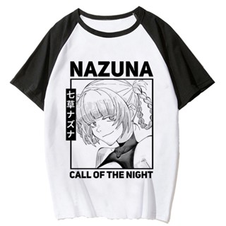 เสื้อยืด พิมพ์ลายกราฟฟิค Call of the Night สไตล์ญี่ปุ่น สําหรับผู้หญิง Y2K