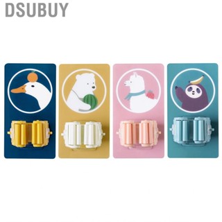 Dsubuy Wall Mounted Mop  Strong Adsorption   Roller Design Broom Rack for Bathroom Kitchen Toilet