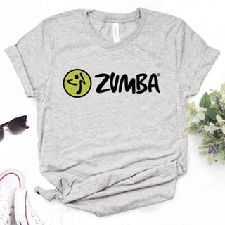 เสื้อยืด พิมพ์ลายมังงะ Zumba Dance สไตล์สตรีท สําหรับผู้หญิง