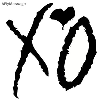 Afl XO สติกเกอร์ PET กันน้ํา สีดํา สีเงิน และสีขาว สําหรับติดตกแต่งหน้าต่างรถยนต์ รถบรรทุก และแล็ปท็อป