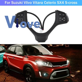 ปุ่มสวิตช์ควบคุมความเร็วพวงมาลัยรถยนต์ อเนกประสงค์ สําหรับ Suzuki Vlivo Vitara Celerio SX4 S-Cross