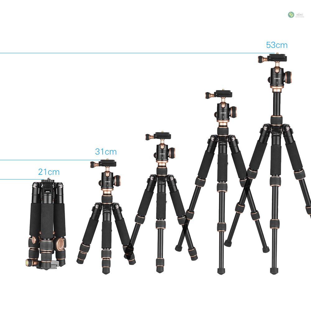 พร้อมส่ง-andoer-ขาตั้งกล้องสามขา-แบบพกพา-ขนาดเล็ก-53-ซม-21-นิ้ว-พร้อมหัวบอลปลดเร็ว-สําหรับกล้อง-dslr-สมาร์ทโฟน-dv