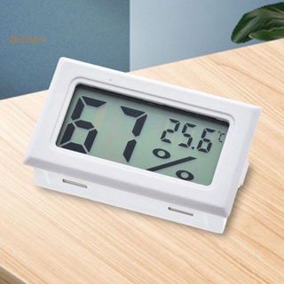 เครื่องวัดอุณหภูมิอิเล็กทรอนิกส์ หน้าจอ LCD ไฮโกรมิเตอร์ ไม่มีสายเคเบิล สําหรับเรือนกระจก รถยนต์ บ้าน สํานักงาน [Bellare.th]