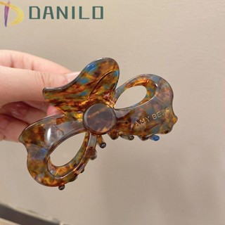 Danilo Acetate กิ๊บติดผม ลายดอกไม้ ฉลาม สไตล์เกาหลี หรูหรา สําหรับผู้หญิง