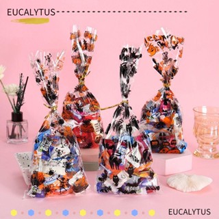 Eutus ถุงขนมคุกกี้ ขนมขบเคี้ยว ขนมขบเคี้ยว ปาร์ตี้ฮาโลวีน 50 ชิ้น