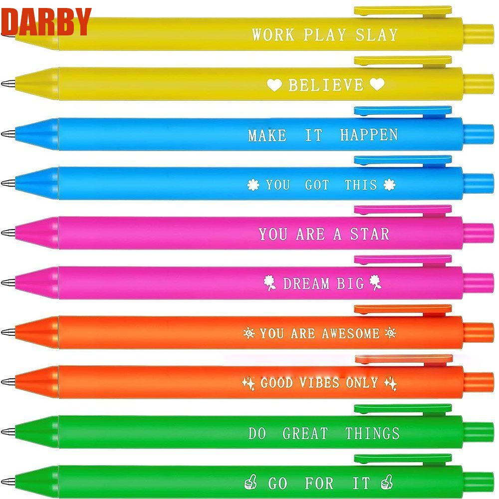 darby-ปากกาหมึกดํา-0-5-มม-แห้งเร็ว-สีสันสดใส-สําหรับนักเรียน