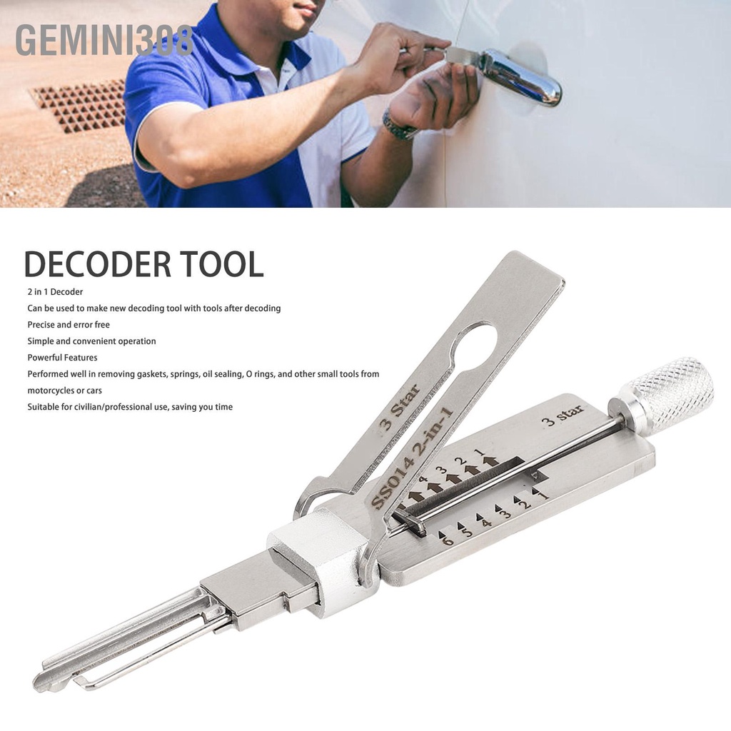 Gemini308 พลเรือนถอดรหัส SS014 2 in 1 เครื่องมือตะขอและชุดรถกระบะ O ...