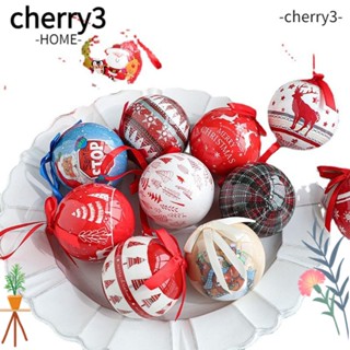 Cherry3 ลูกบอลพลาสติก สําหรับแขวนตกแต่งต้นคริสต์มาส 2 ชิ้น