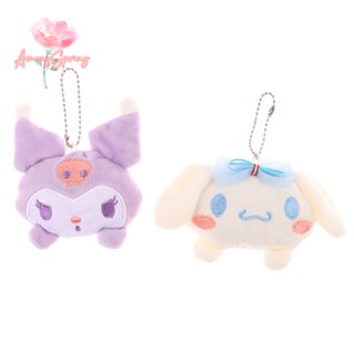 Amongspring&gt; พวงกุญแจ จี้ตุ๊กตา Sanrio Cinnamoroll Melody Kulomi น่ารัก ของขวัญสําหรับเด็ก