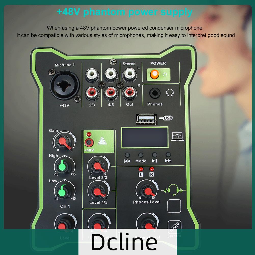 dcline-th-เครื่องผสมเอฟเฟค-dsp-usb-5-ช่องทาง-ขนาดเล็ก-สําหรับคอมพิวเตอร์