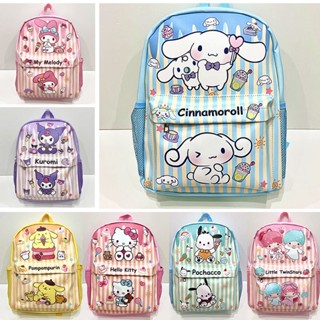 พร้อมส่ง~ กระเป๋าเป้สะพายหลัง กระเป๋านักเรียน จุของได้เยอะ ลายสุนัข Cinnamon Kuromi น่ารัก สําหรับเด็กอนุบาล