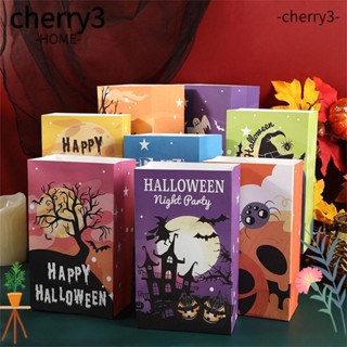 Cherry3 กล่องขนม รูปฟักทองผี 10 ชิ้น สําหรับปาร์ตี้ฮาโลวีน 10 ชิ้น