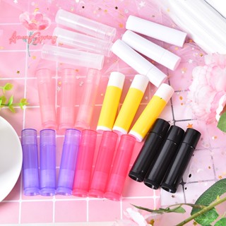 Amongspring&gt; หลอดเปล่า สําหรับใส่ลิปบาล์ม เครื่องสําอาง 5 กรัม 7 สี 10 ชิ้น