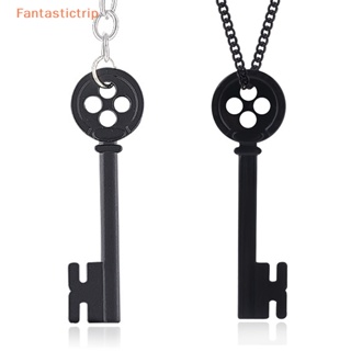 Fantastictrip ฮาโลวีน กุญแจโลหะ โครงกระดูก อุปกรณ์ประกอบฉาก Neil Gaiman สีดํา สมบัติ หน้าอก กุญแจ สร้อยคอ แฟชั่น