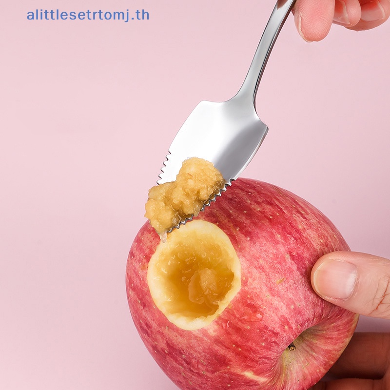 alittlese-ช้อนตักผลไม้-ชา-กาแฟ-สเตนเลส-ด้ามจับยาว