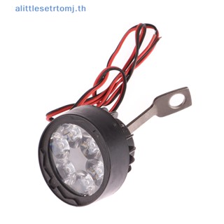 Alittlese ไฟตัดหมอก Led 6 ดวง 12V ทรงวงรี สว่างมาก สีขาว สําหรับรถจักรยานยนต์ TH