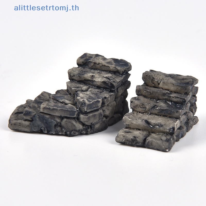 alittlese-บันไดหินเรซิ่น-ขนาดเล็ก-สําหรับตกแต่งสวน