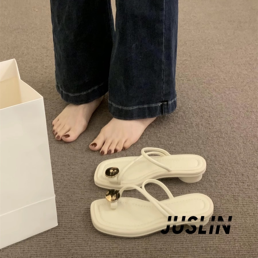 juslin-รองเท้าแตะผู้หญิง-ส้นแบน-ใส่สบาย-สไตล์เกาหลี-รองเท้าแฟชั่น-2023-ใหม่-ทันสมัย-korean-style-beautiful-ทันสมัย-b98g0zp-37z230910