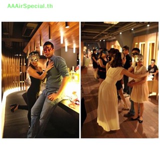 Aaairspecial หน้ากากขนนก ผีเสื้อ เรืองแสง LED สําหรับปาร์ตี้ งานแต่งงาน