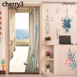Cherry3 สติกเกอร์วอลเปเปอร์ กันน้ํา ลอกออกได้ สําหรับติดตกแต่งบันได ประตูห้องนอน