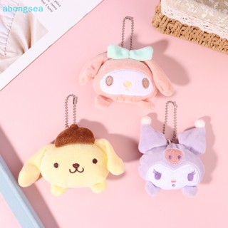 Abongsea พวงกุญแจ จี้ตุ๊กตา Sanrio Cinnamoroll Melody Kulomi แบบนิ่ม สําหรับตกแต่งกระเป๋าเป้สะพายหลัง รถยนต์