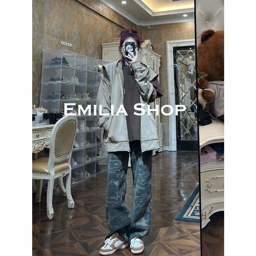 emilia-shop-กางเกงขายาว-กางเกงคาร์โก้ผู้หญิง-คาร์โก้-กางเกง-ทนทาน-comfortable-ตัวเหมือนคนชั้นสูง-unique-a20m00d37z230912