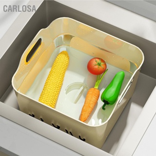 CARLOSA Fruit Vegetable Washing Basket Multifunctional Stylish Rugged Food Storage with Handle for Kitchen Living Room