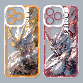 เคสโทรศัพท์มือถือแบบนิ่ม ใส ลายอะนิเมะกันดั้มน่ารัก สําหรับ case samsung Galaxy A24 A14 A33 A73 A34 A54 A70 A22 Note 9 10 Plus 20 S9 S10 S23 S20 FE S21 S22 Ultra 5G