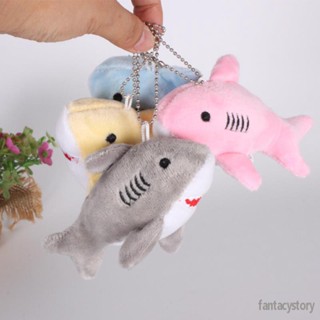 Cute Plush Shark Toy Soft Stuffed Animal Key Chain For Birthday Gifts Doll Gift For Children