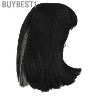 Buybest1 Short Straight Wig  Versatile Women Comfortable Easy Use with Bangs for Parties Daily Life