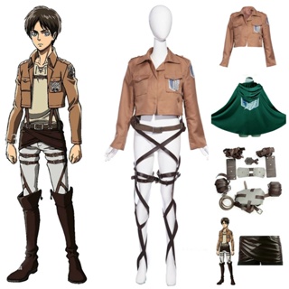 ชุดยูนิฟอร์ม เสื้อแจ็กเก็ต ลาย Attack on Titan Mikasa Captain Uniform Ni สําหรับผู้ชาย