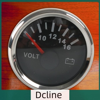 [Dcline.th] เครื่องวัดแรงดันไฟฟ้า 52 มม. 8-16V กันน้ํา สําหรับรถมอเตอร์ไซด์ เรือยอร์ช RV