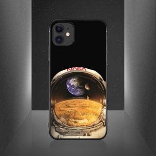 สําหรับ iPhone 5 5S 6 6S 7 8 Plus X XR XS Max 11 Pro Max SE 2020 2022 เคสโทรศัพท์ซิลิโคน TPU แบบนิ่ม ลายนักบินอวกาศ กันกระแทก