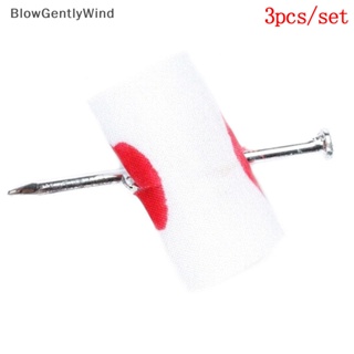 Blowgentlywind เล็บปลอม รูปเลือดแมนเมด ของเล่นฮาโลวีน สําหรับเด็ก 3 ชิ้น ต่อชุด BGW
