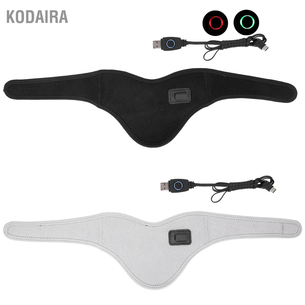 kodaira-ผ้าพันคอแบบอุ่นบรรเทาอาการปวดคอการบำบัดด้วยความร้อน-usb-แบบปรับได้แบบอุ่นคอปากมดลูก