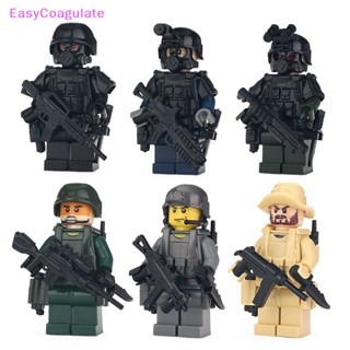 Eas MOC SWAT City ของเล่นตัวต่อ อาวุธทหาร ขนาดเล็ก Ate