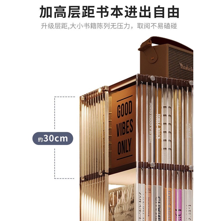 ark-sharp-rotation-bookshelves-360-ห้องนั่งเล่นขนาดใหญ่ทีวียืนอยู่ถัดจากทีวี