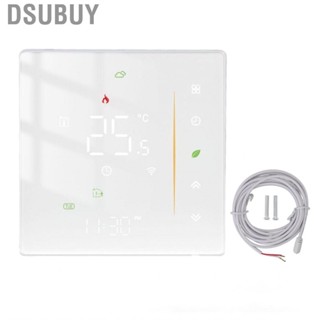 Dsubuy Digital Thermostat White Touch Screen For Bedrooms