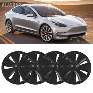 4pcs ล้อ HUB CAP รุ่น S สไตล์ 19 นิ้วล้อเปลี่ยนสำหรับ Tesla Y 2020 ถึง 2023 ALASKAR