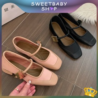 Sweetbaby💋ส่งเร็ว🚚รองเท้าแมรี่เจน สีดํา แฟชั่นฤดูใบไม้ผลิ และฤดูใบไม้ร่วง สไตล์เรโทร สําหรับผู้หญิง 2023