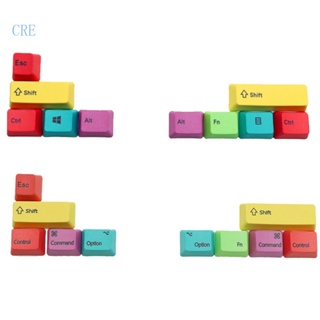 Cre ปุ่มกดคีย์บอร์ด OEM PBT CMYK แกะสลัก 10 คีย์ แบบเปลี่ยน